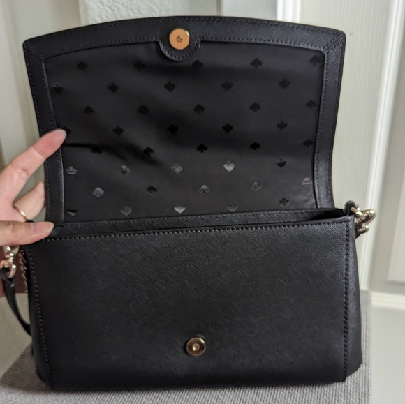 Kate Spade Laurel Way Greer Crossbody Shoulder Bag - Black - Picture 10 of 12